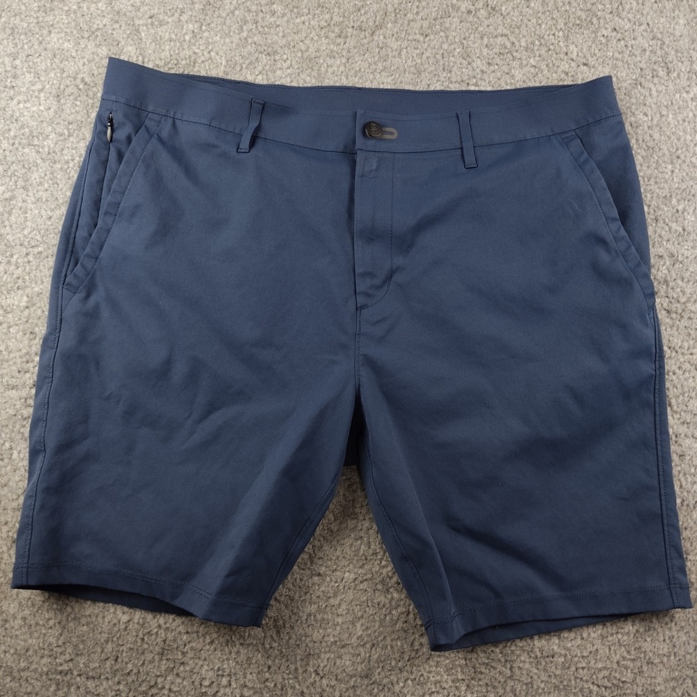Public Rec Mens Day to Night Shorts Navy Blue Technical Performance Size 38